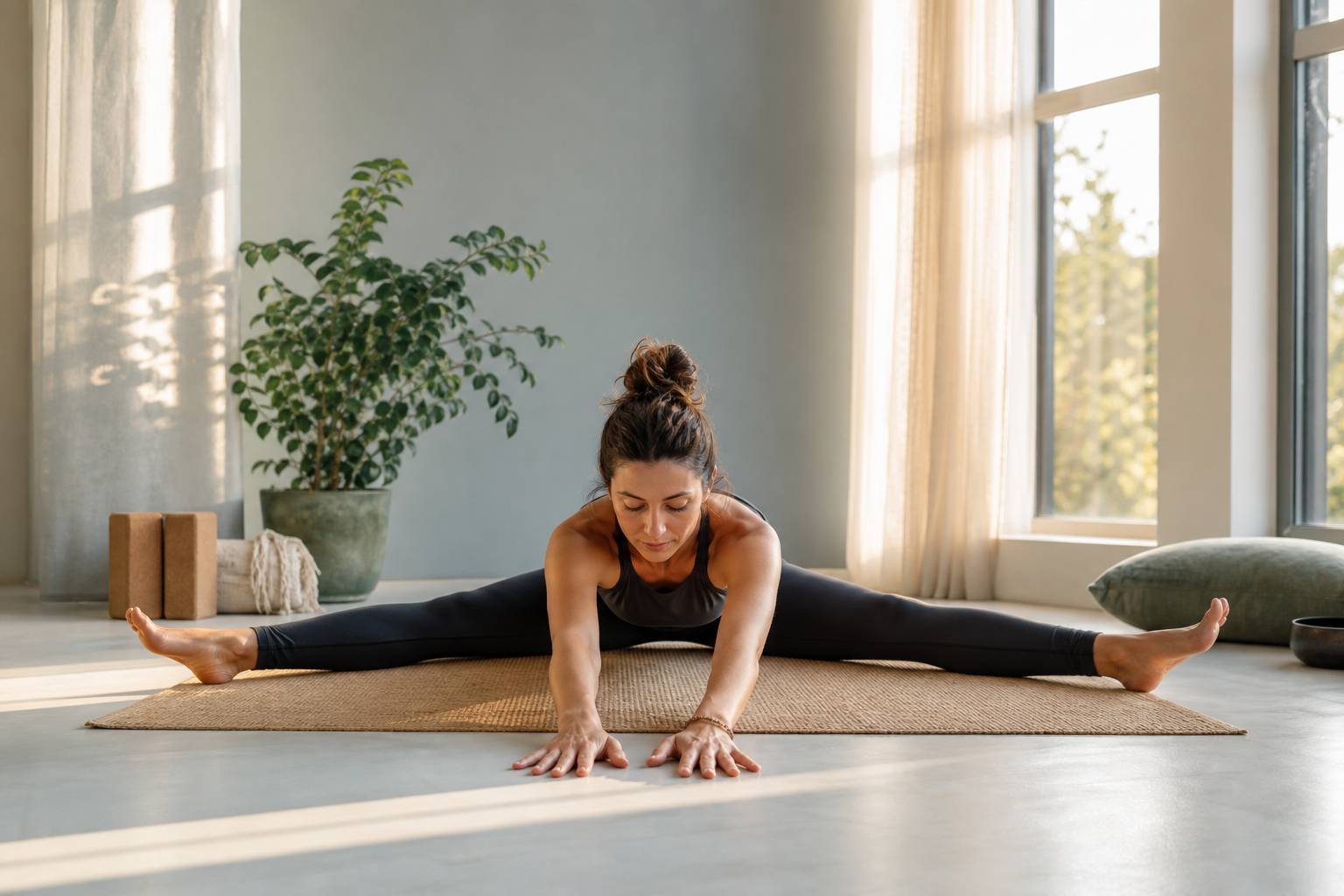 Préparation concrète avant un premier cours de yoga débutant