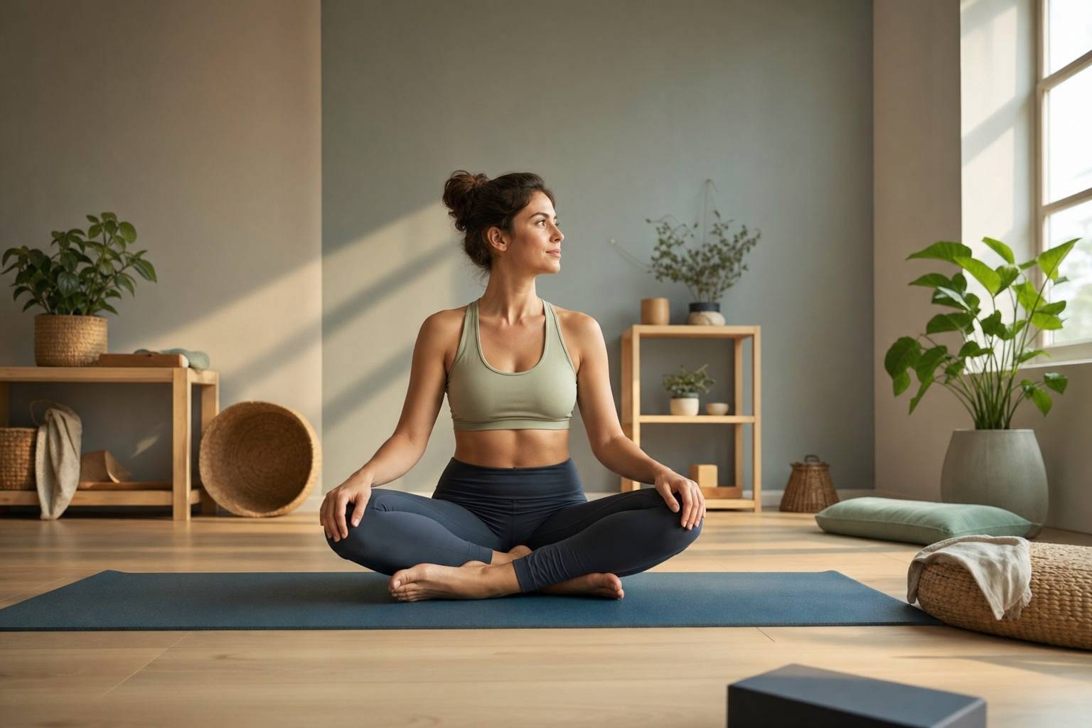 Étirements debout inspirés du yoga : réveiller la chaîne arrière et les épaules